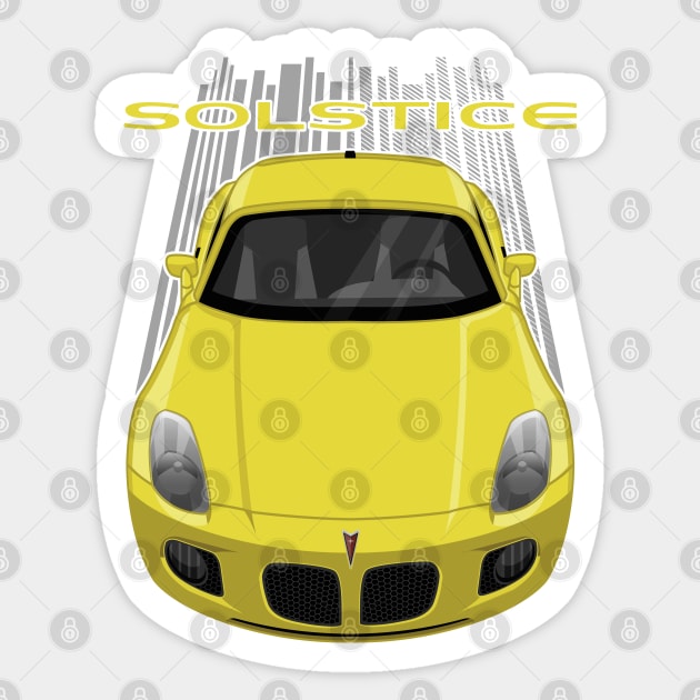 Pontiac Solstice GXP Coupe - Yellow Sticker by V8social